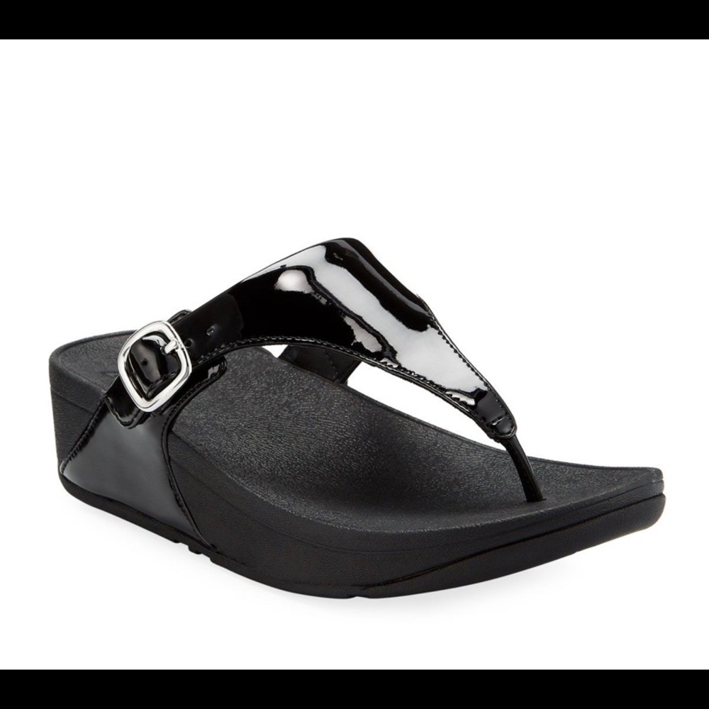 FitFlop Fit Flop Flip Flop Sandals Thong Black 9